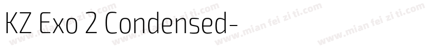 KZ Exo 2 Condensed字体转换
